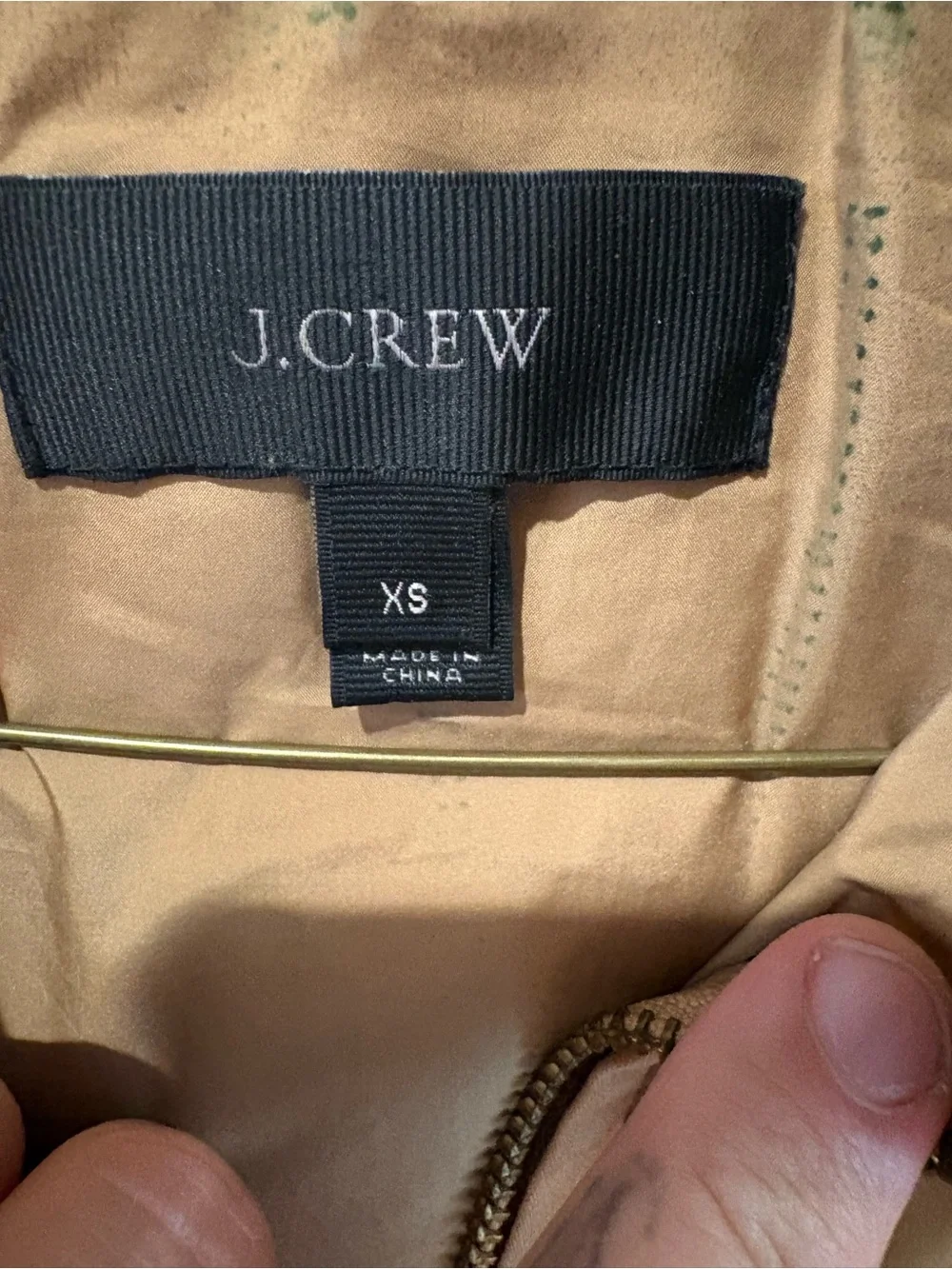 J. Crew Quilted Camel Brown Sleeveless Puffer Vest